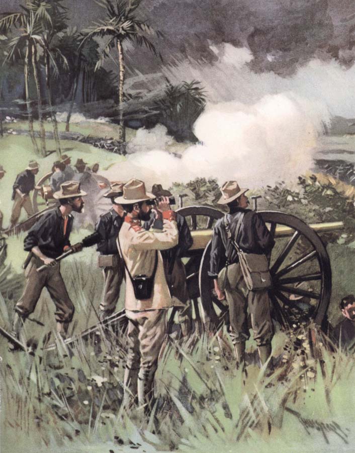 unknow artist Field Artillery in Action